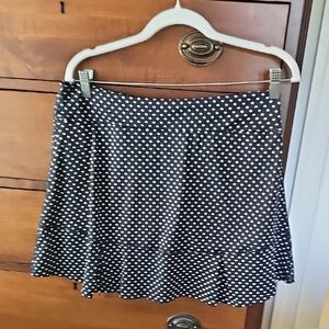 Polka Dot Skirt - Black and White